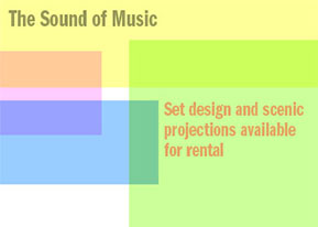 The Sound of Music set design and projections rental